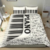 Piano White Bedding Set