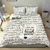Music Notes Mother Bedding Set