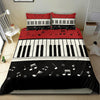 Piano Keys Music Notes Bedding Set