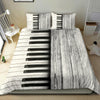 White Wooden Piano Bedding Set