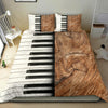 Wooden Piano Keys Bedding Set