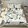 Vintage Music Map Bedding Set