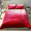 Music Notes Red Bedding Set