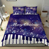 Musical Christmas Purple Bedding Set