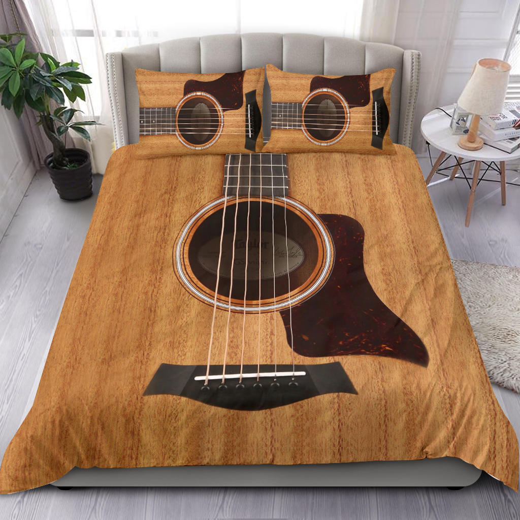 Wood Guitar Bedding Set