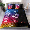 Multi Color Music Notes Bedding Set - Bedding Set / US Queen/Full - { shop_name }} - Review