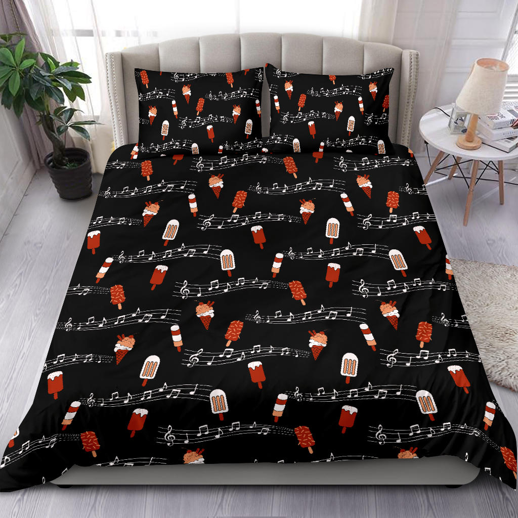 Music Notes Ice Cream Bedding Set