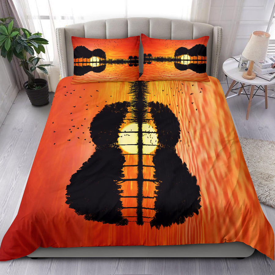 Guitar Sunset Bedding Set