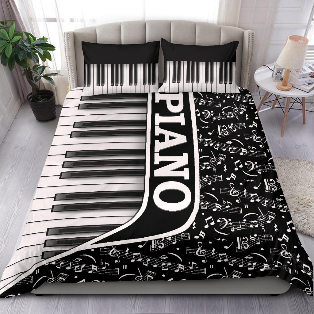Piano Black Bedding Set
