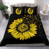 Music Notes Sunflower Bedding Set