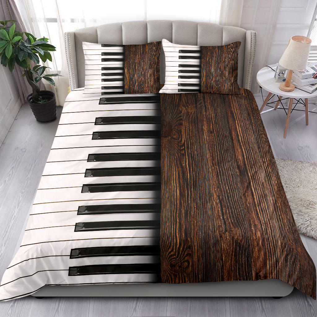 Wooden Piano Bedding Set