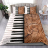 Wooden Piano Keys Bedding Set