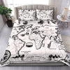 Vintage Music Map Bedding Set