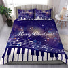 Musical Christmas Purple Bedding Set