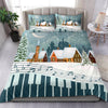 Music Christmas Bedding Set