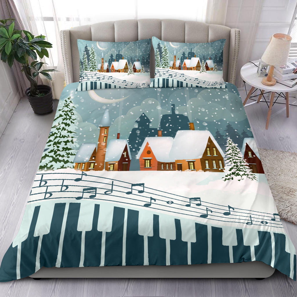 Music Christmas Bedding Set