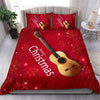 Guitar Christmas Bedding Set
