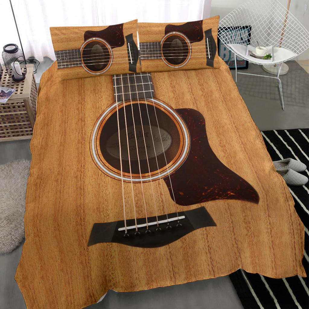 Wood Guitar Bedding Set