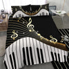 Piano Key And Music Notes Bedding Set