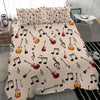 Guitar And Music Notes Bedding Set