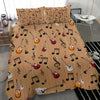 Guitar And Musical Notes Bedding Set