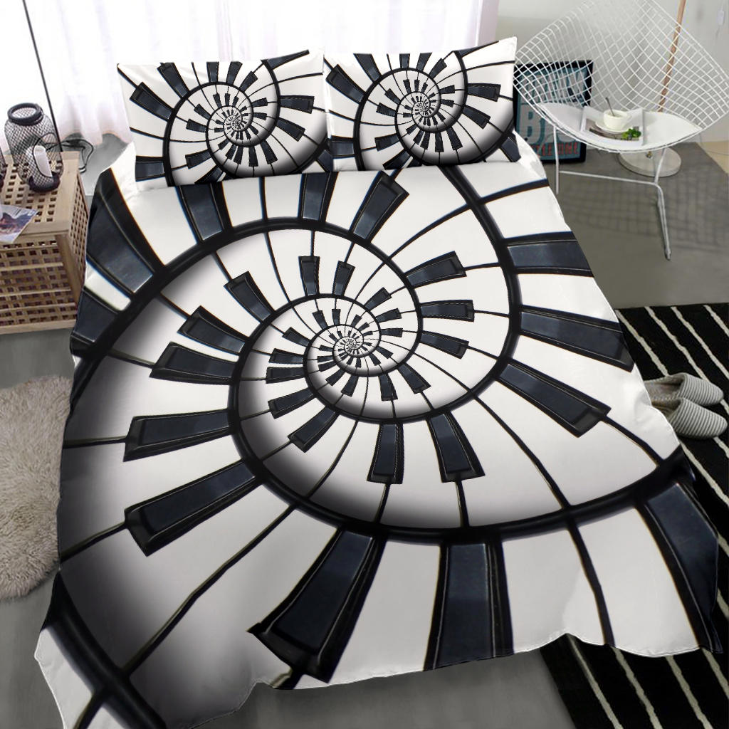 Piano Keys Abstract Bedding Set