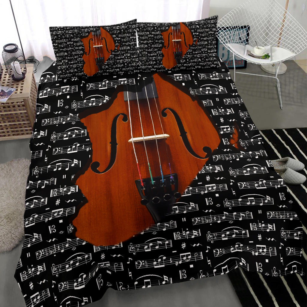 Music Violin Inside Bedding Set