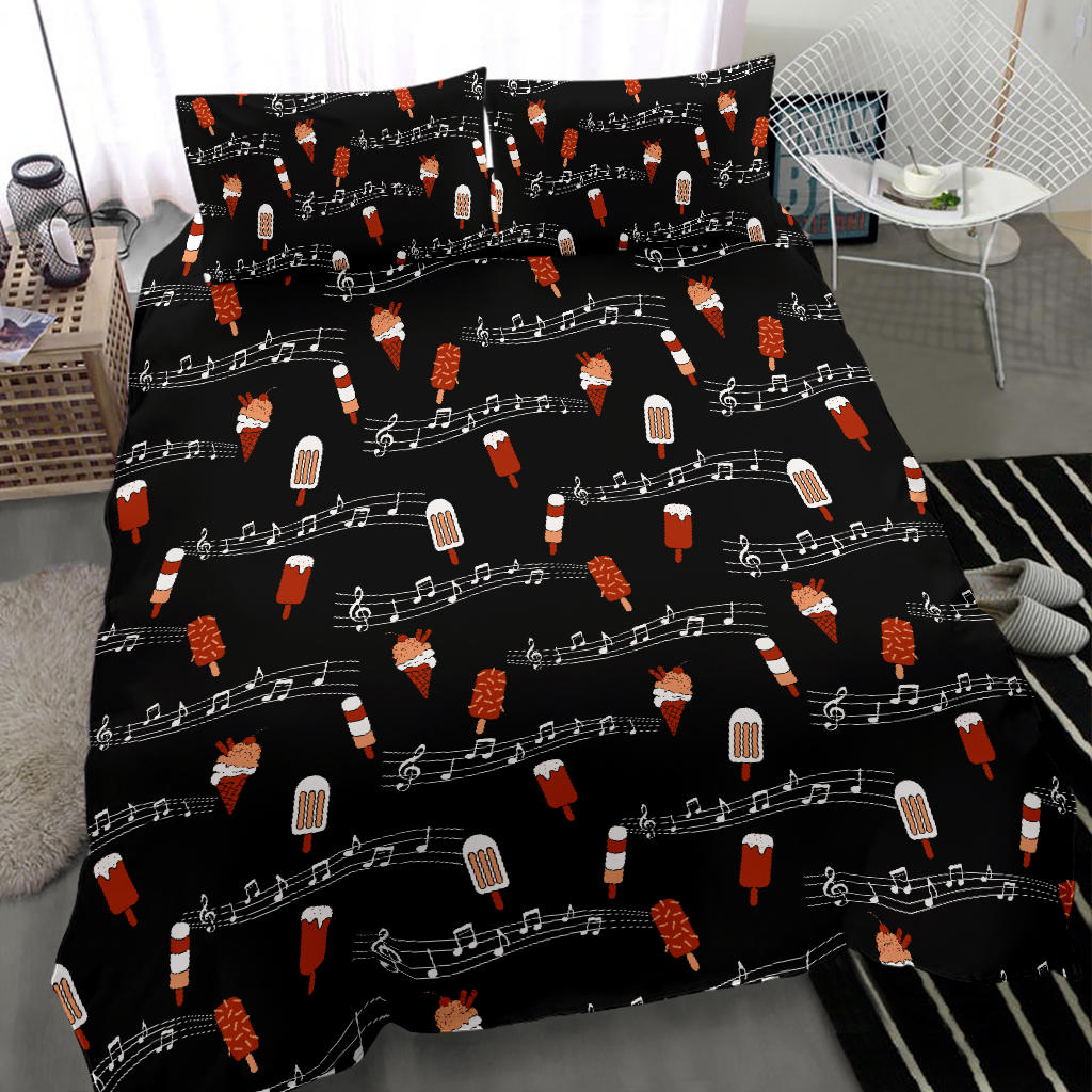 Music Notes Ice Cream Bedding Set