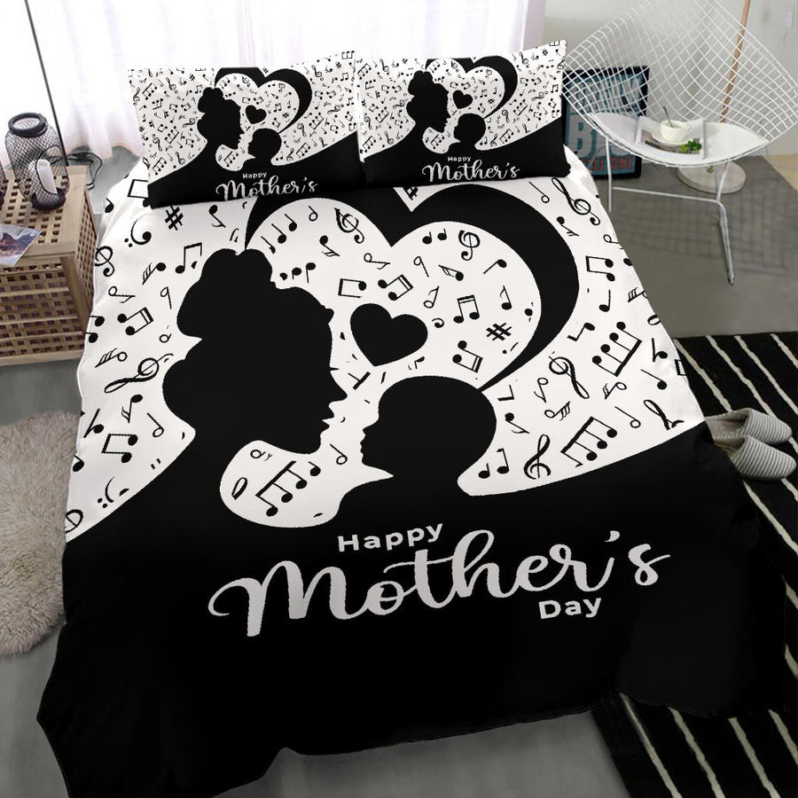 Music Notes Mother's Heart Bedding Set