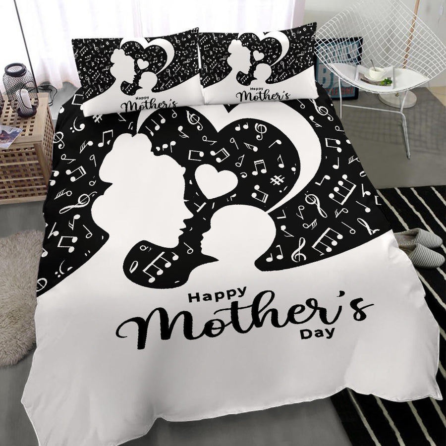 Musical Notes Mother's Heart Bedding Set