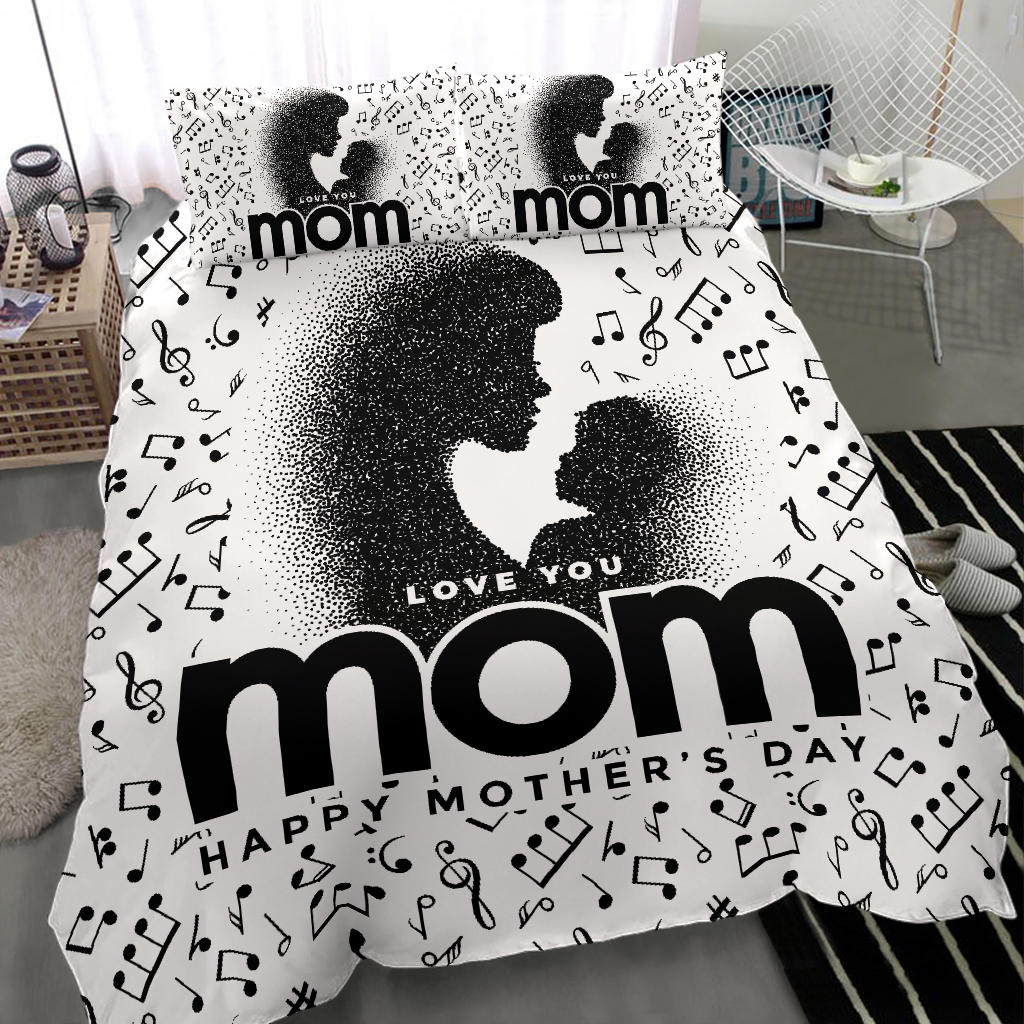 Music Notes Mom's Day Bedding Set
