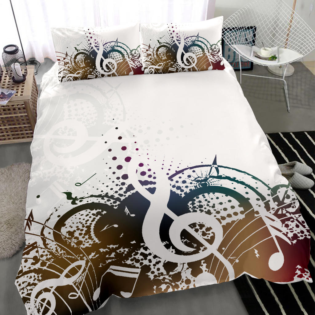 Musical Notes Art Bedding Set