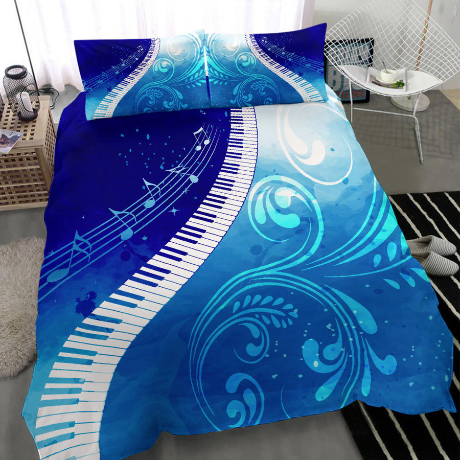 Music Piano Keys Art Bedding Set