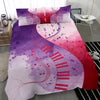 Musical Piano Watercolor Bedding Set