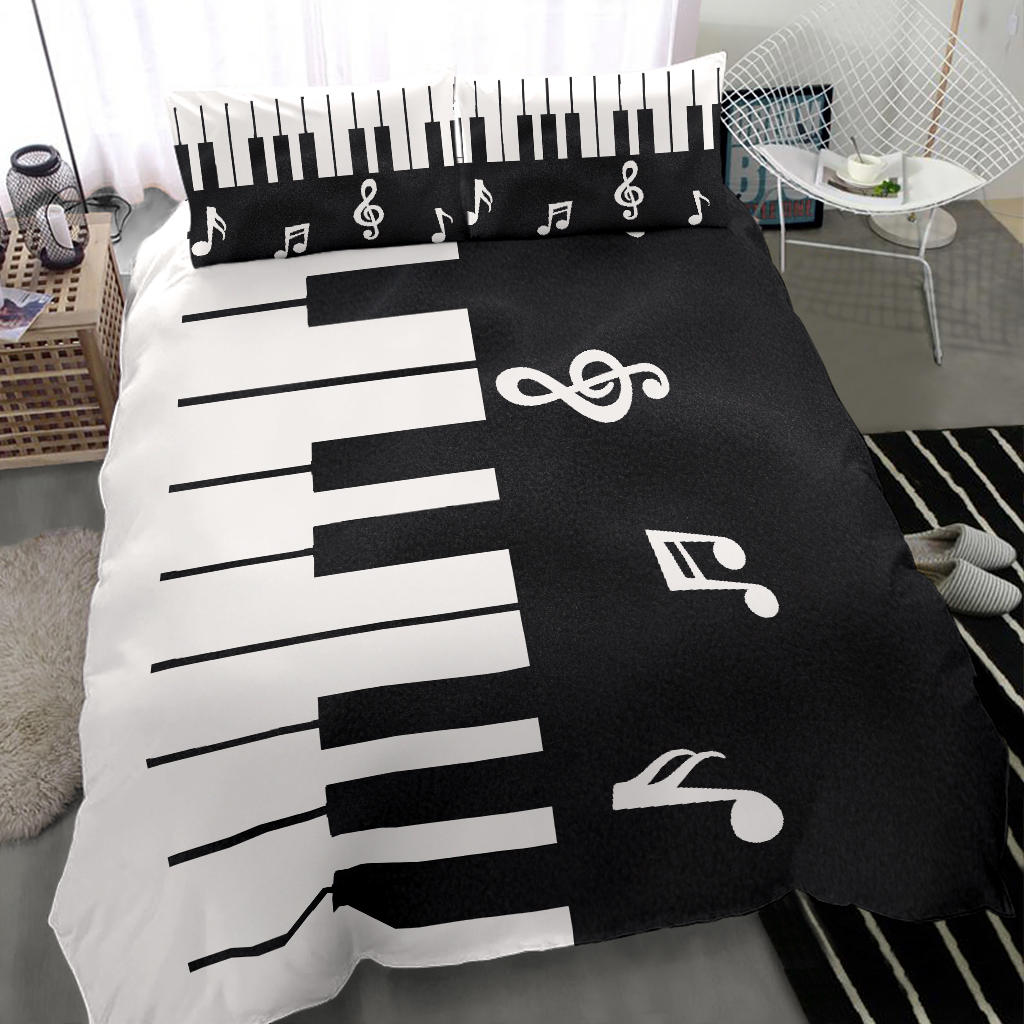 Musical Piano Keys Bedding Set