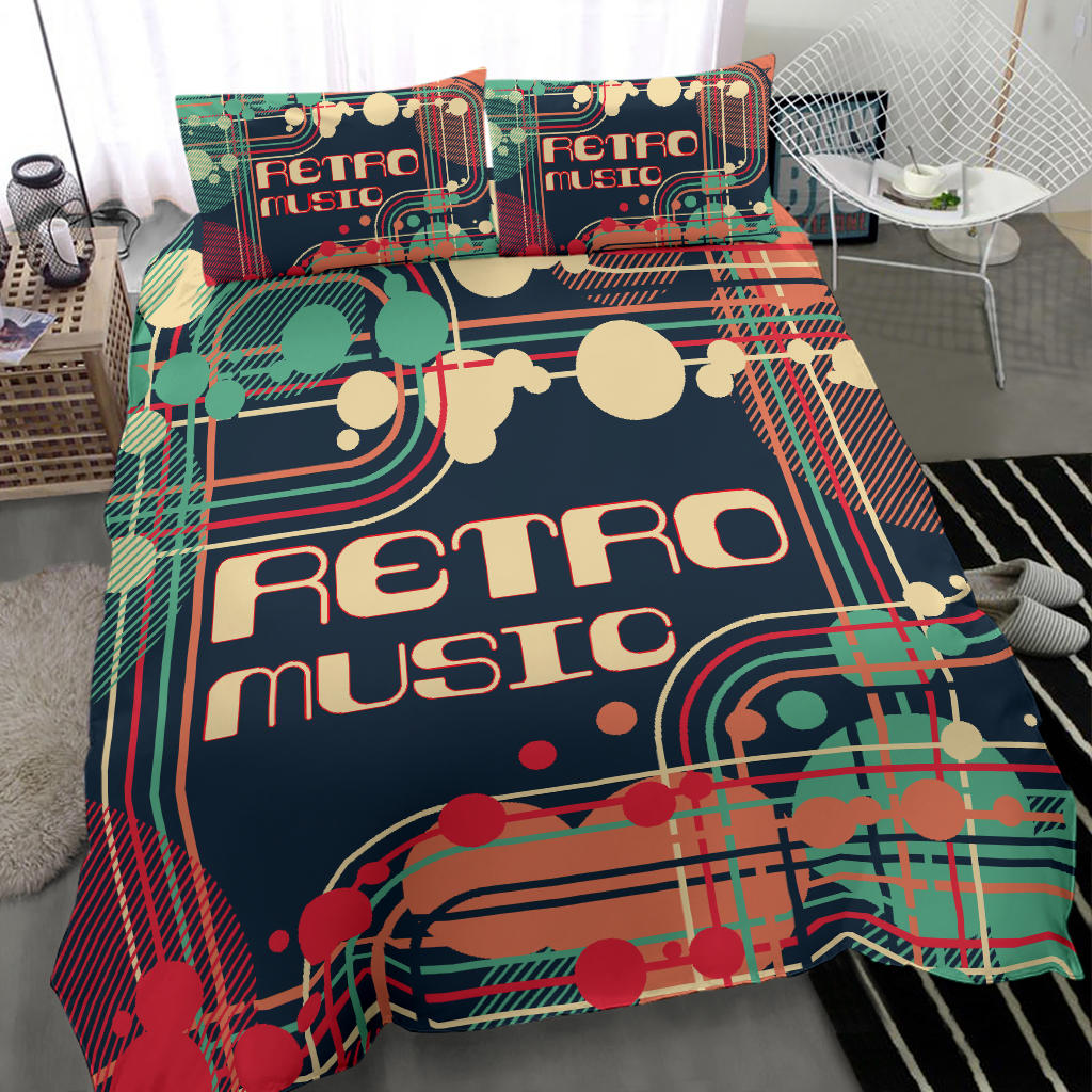 Retro Music Bedding Set
