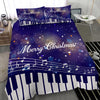 Musical Christmas Purple Bedding Set