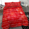 Christmas Sheet Music Bedding Set