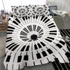 Piano Keys Hole Bedding Set