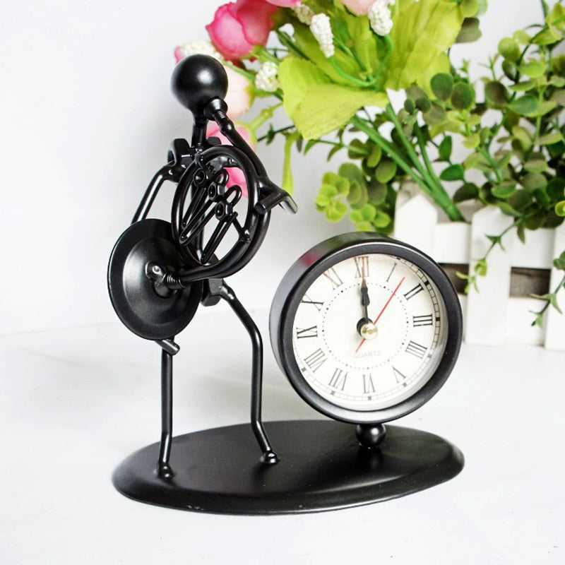 French Horn Clock Decoration