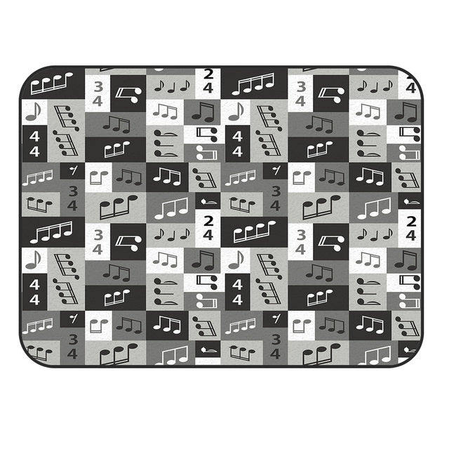 Artistic Music Note Guitar Rug