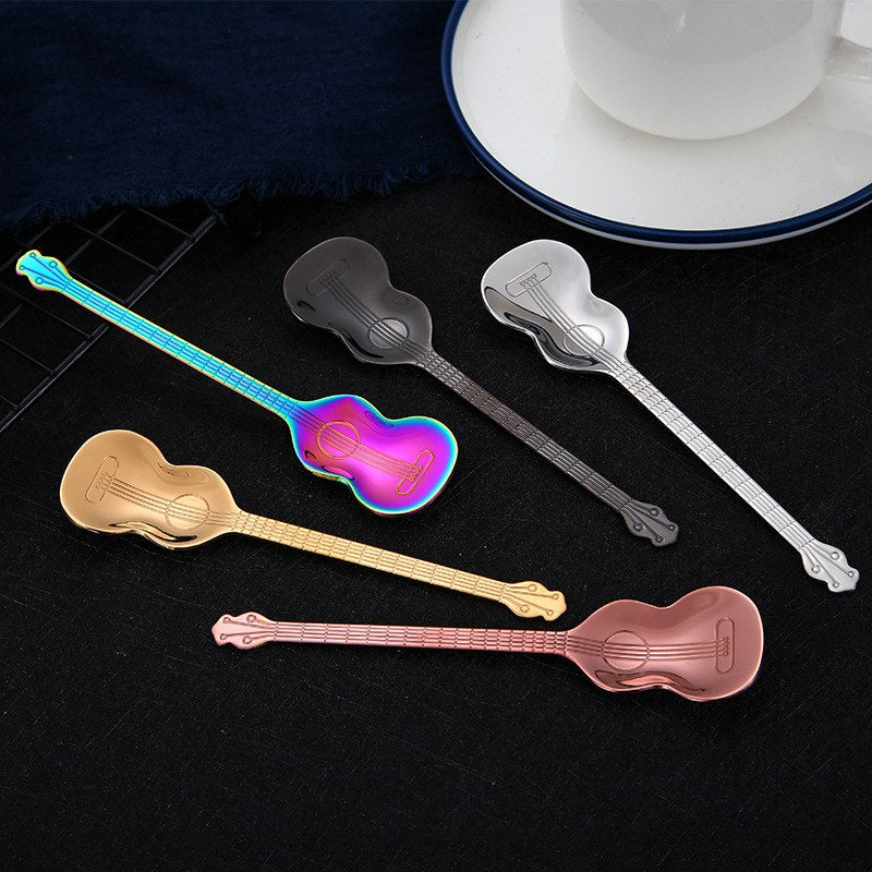 Guitar Shape Coffee Spoon