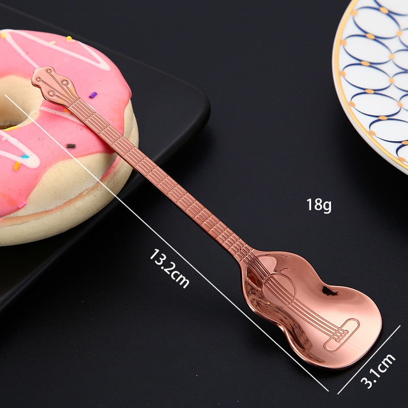 Guitar Shape Coffee Spoon