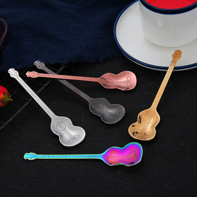 Guitar Shape Coffee Spoon