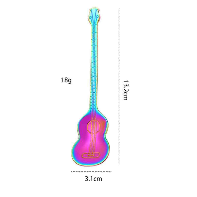 Guitar Shape Coffee Spoon