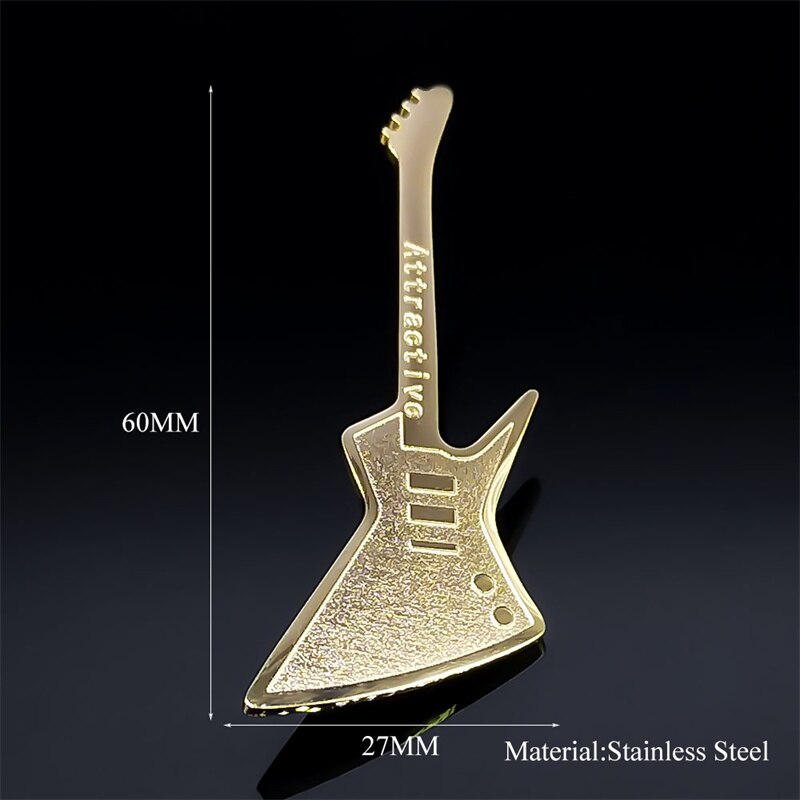 Attractive Electric Guitar Brooch Pin