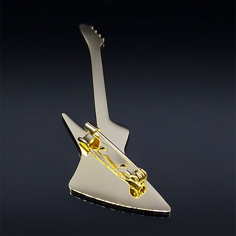Attractive Electric Guitar Brooch Pin
