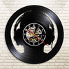DJ Headphone Vinyl Record Wall Clock