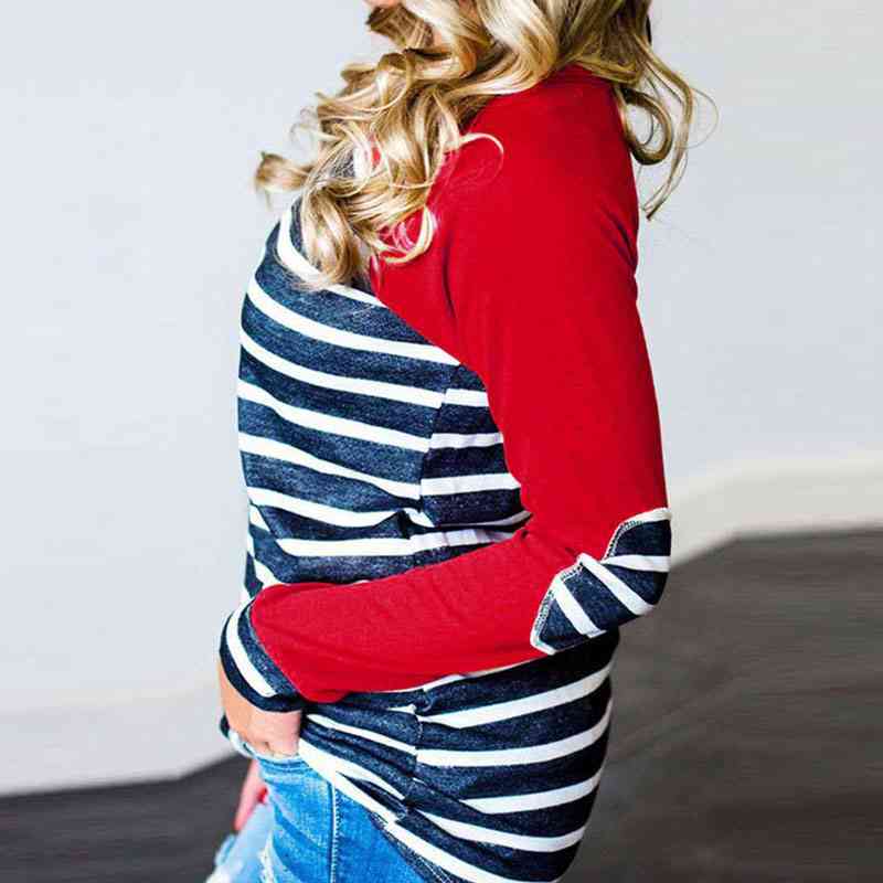 Striped Treble Clef Heart T-shirt