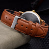 Music Leather Strap Wristwatch